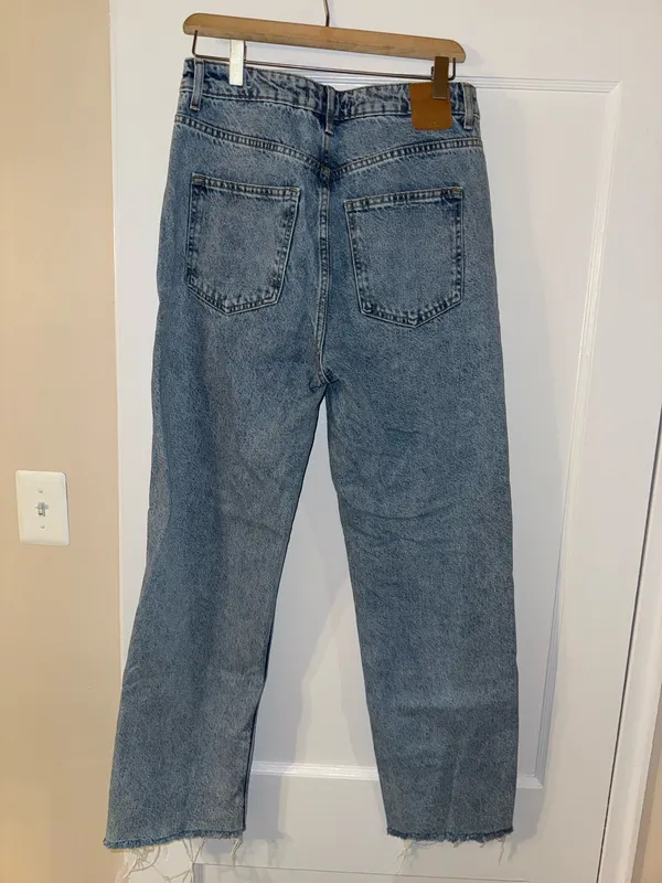 Zara High Rise Straight Leg Jean - Image 3