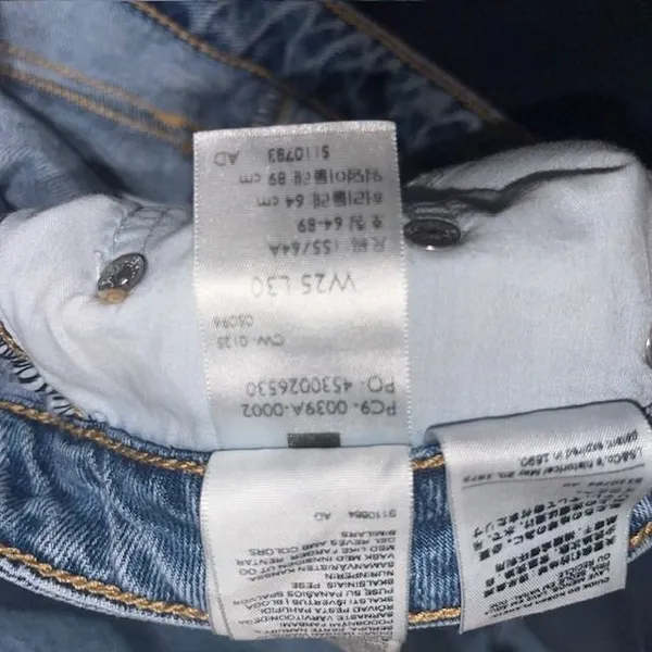 Levi's Premium‎ Baggy Dad Barrel Tapered Jean Easy Days Medium Wash Blue 25 - Image 10