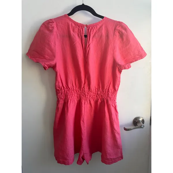 Anthropologie The Somerset‎ Romper Linen Edition small boho vacation festival - Image 6