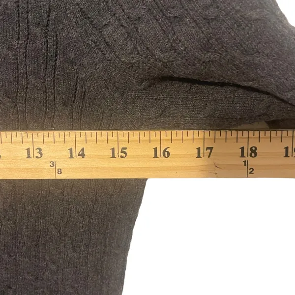 Gap Women's Size Small‎ Grey Fisherman Knit Cotton Sweater - Image 9