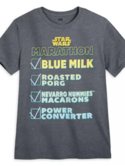 Disney Store Star Wars Marathon Graphic T Shirt Women’s Small Gray Double Sided - Image 4