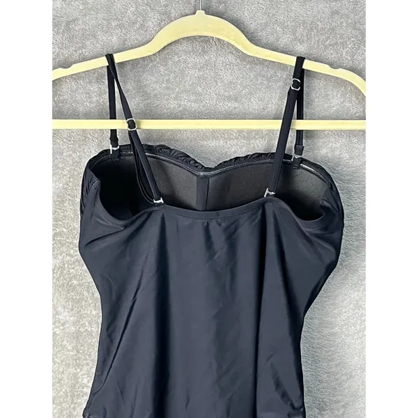 Cupshe One Piece Swimsuit Large Black Cut Out Removable Straps NWT Resort - Image 6