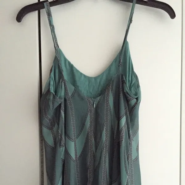 Forever 21 Mint Sage green & black paisley chain print maxi dress - Image 3