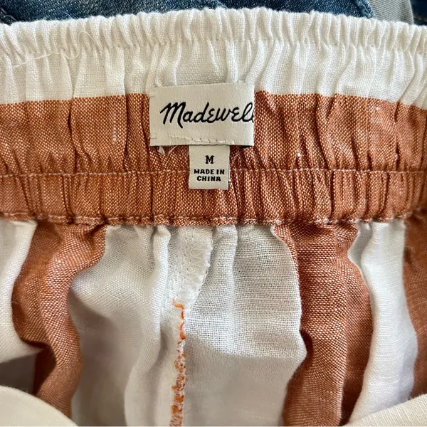 Madewell Huston Pull-On Crop Pants in Evelyn Stripe M - Image 15