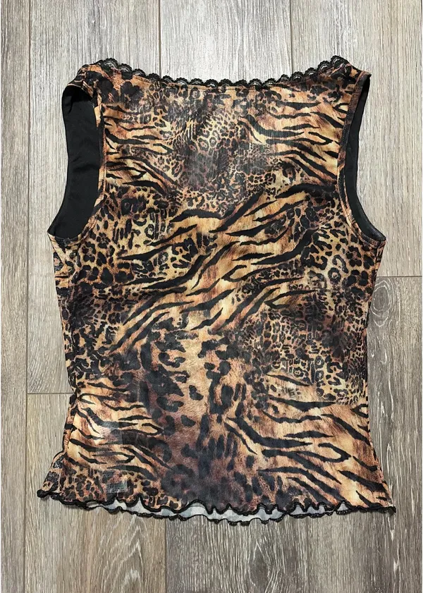 Shein Animal Print Top - Image 2