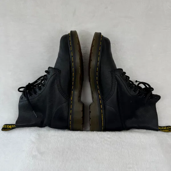 Dr. Martens 1460 Pascal Black Virginia Leather Lace Up Combat‎ Boots Womens 7 - Image 8