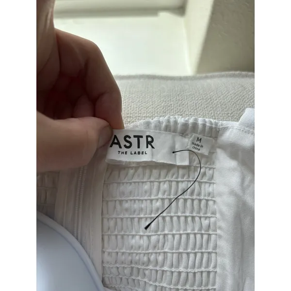 ASTR The Label‎ Lace Contrast Bustier Dress White Black M Medium Midi Cocktail - Image 5