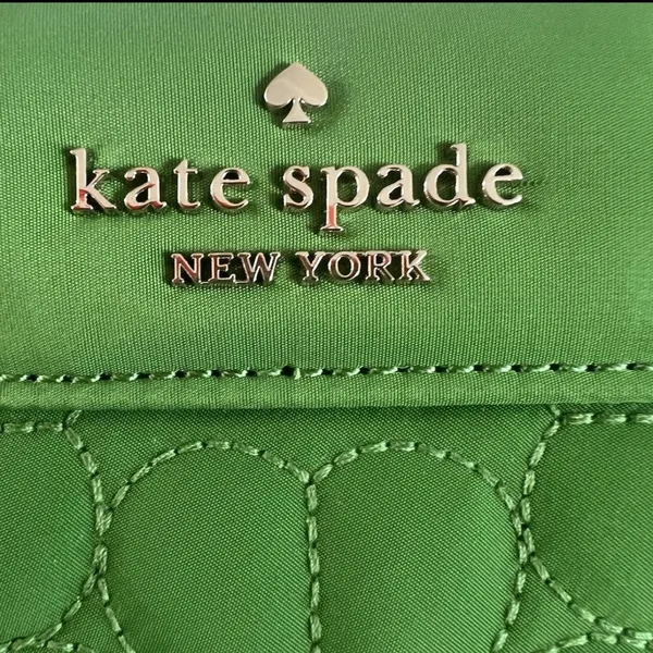 Kate Spade Spade Flower Quilted Cosmetic Pouch – Green – NWT‎ KK254 - Image 10