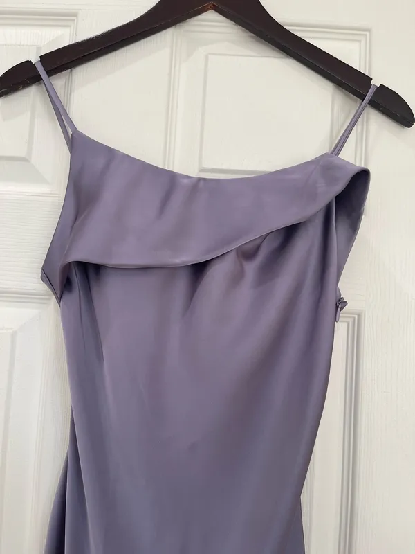 Lavender Satin Maxi Dress - XS - Image 7