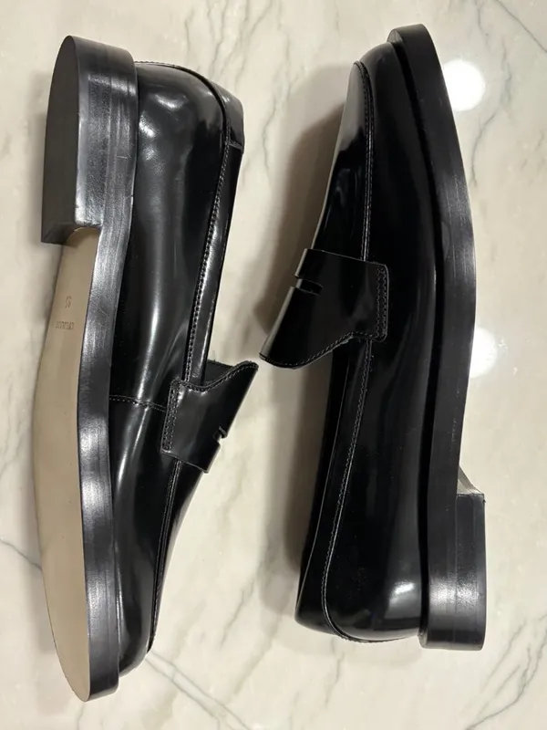Everlane The Penny Loafer in Black Leather 7 New with box Womens Oxfords - Image 7