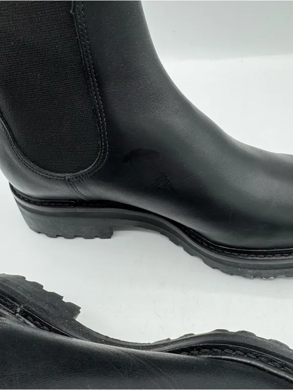 Everlane‎ The Lug Chelsea Boot oiled Black size 5 new in box - Image 3