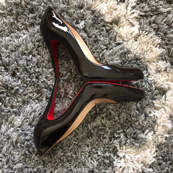 Christian Louboutin Décolleté 868 Patent L. Heels. Size 37.5 (US 7.5). - Image 9