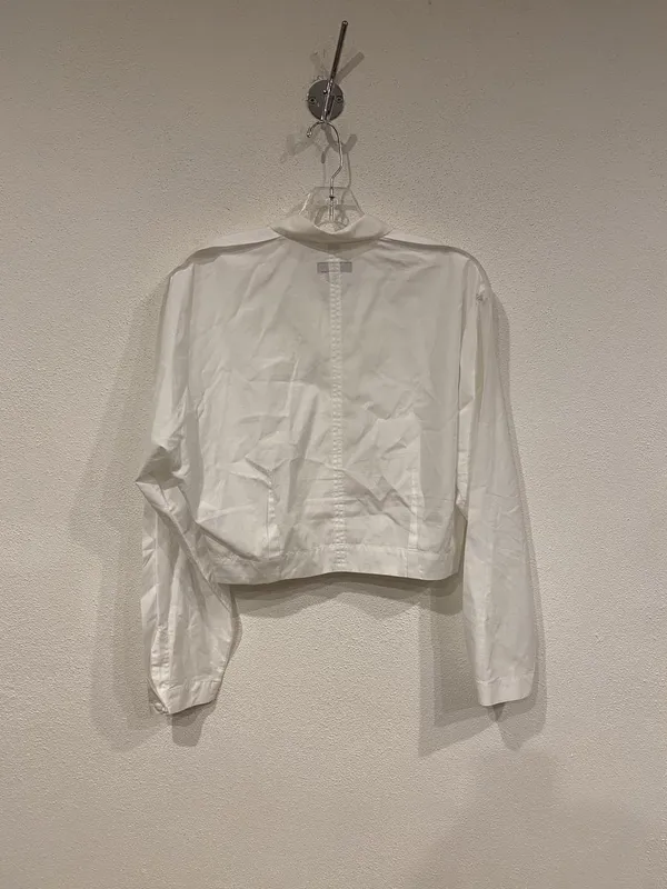 Rag & Bone Morgan Shirt Womens Medium White Cropped Boxy Button Front Top Blouse - Image 4