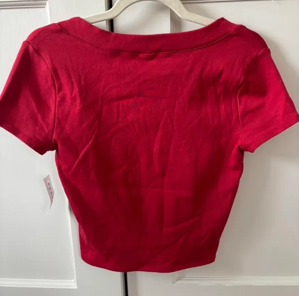 PacSun Red Crop Top - Image 2