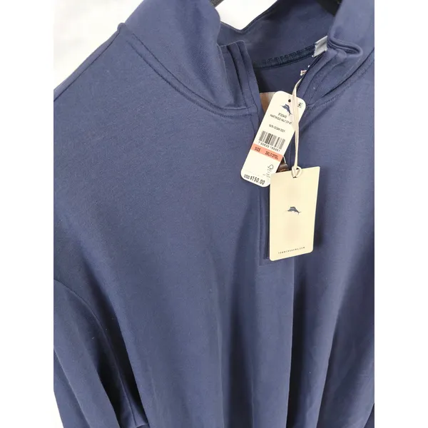 Mens Tommy Bahama Quarter Zip Pullover Blue 3XLT - Image 2