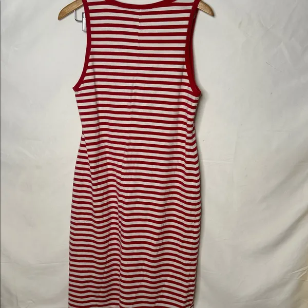 Vintage Tommy Hilfiger nautical striped sailor sleeveless maxi dress sz M - Image 5