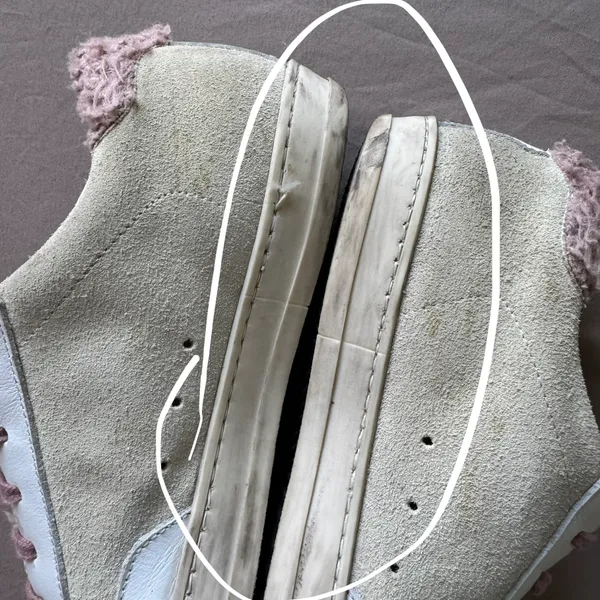 P448 John Faux Shearling Trim Sneaker - Image 6
