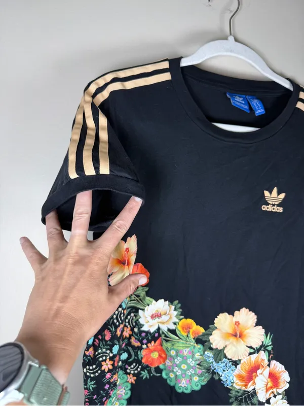 Adidas Originals Jardim Floral Tee Sz XS - Image 7