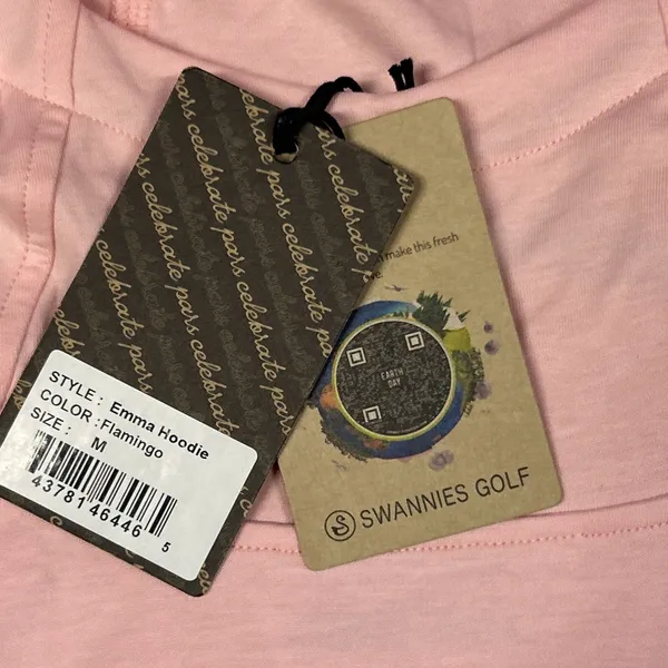 Swannies Emma Golf Hoodie Womens Medium Performance Pullover Athletic Pink New - Image 3