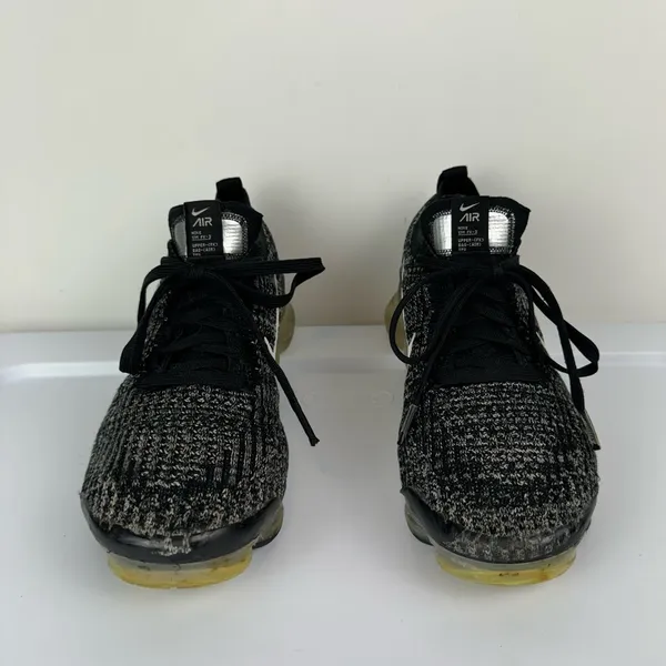 Nike Air VaporMax Flyknit 3 Athletic Running Shoe Sneaker Sz 9 Womens Black - Image 13