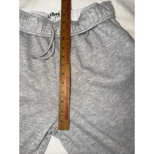 Luxfleece Gray Wide Leg Sweat Pants Sz L - Image 5