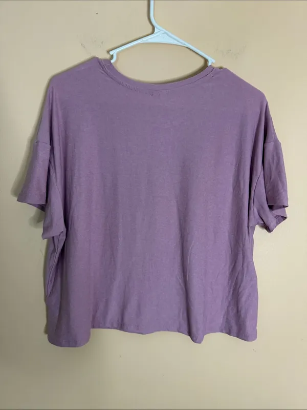 Athletic Works Lavender Crewneck Short Sleeve Tee - Image 4