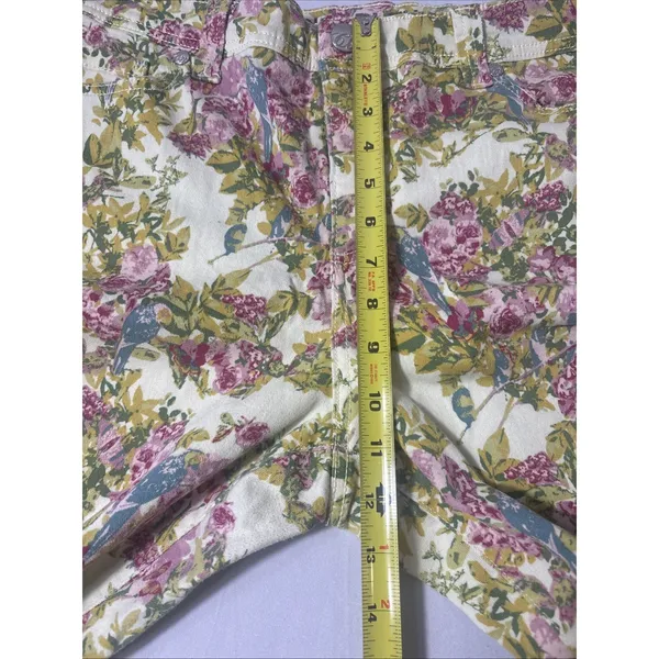 Code Bleu Aimee Crop Women's Jeans Capri Floral Denim Size 14/31 Cottage - Image 6