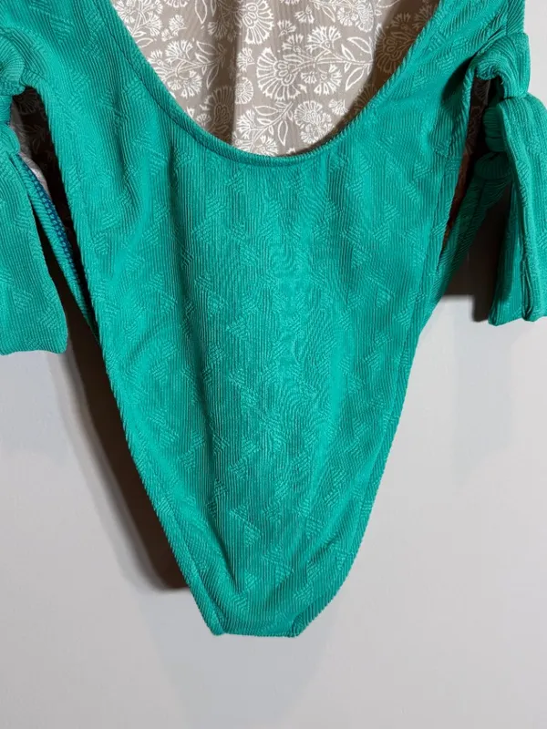 Free People free-est Pamela One Piece Swimsuit Women's Medium Mermaid Green NWT - Image 13