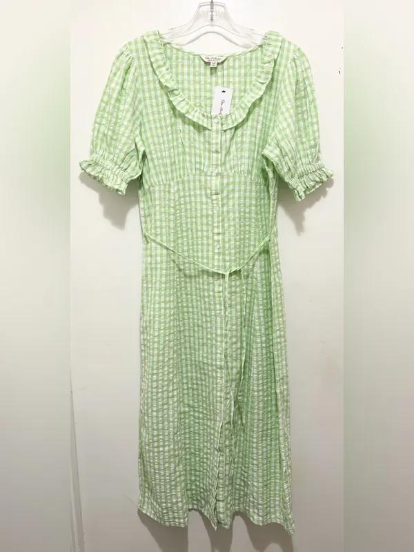 Miss‎ Selfridge Gingham Checked Button-Down Midi Dress Sz. 8 NWT - Image 6