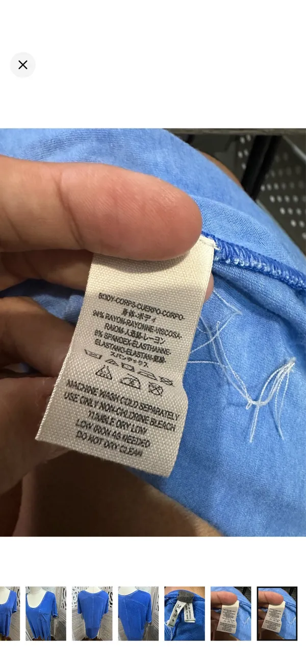 Size M Free People scoop neck mineral wash pocket tee - Image 6