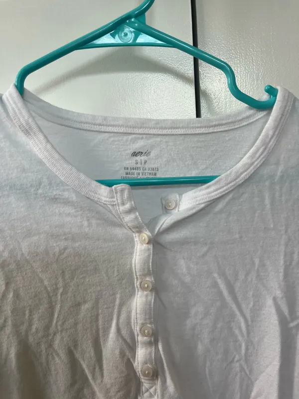 Aerie White Button Down Top - Image 2