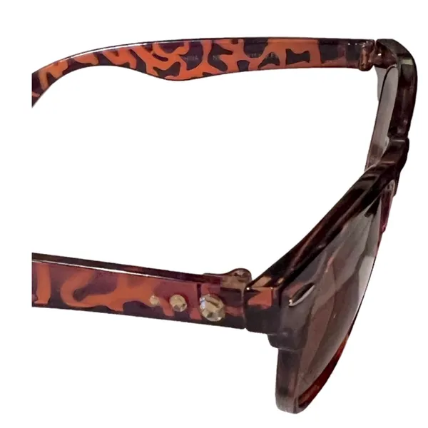 Vintage Tortoiseshell Sunglasses Brown Amber Retro Unbranded - Image 4
