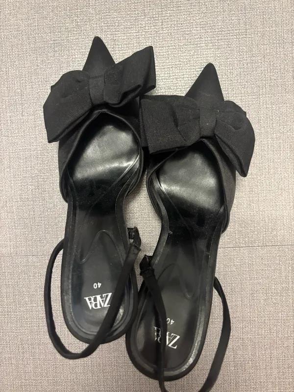 ZARA Bow Heels Slingback - Image 5