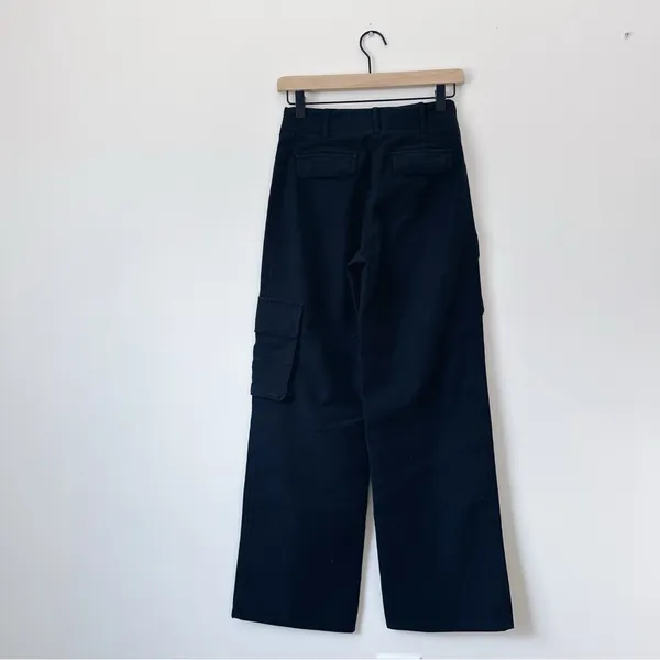 Aritzia Wilfred Wide Leg Cargo Pants Black - Image 4