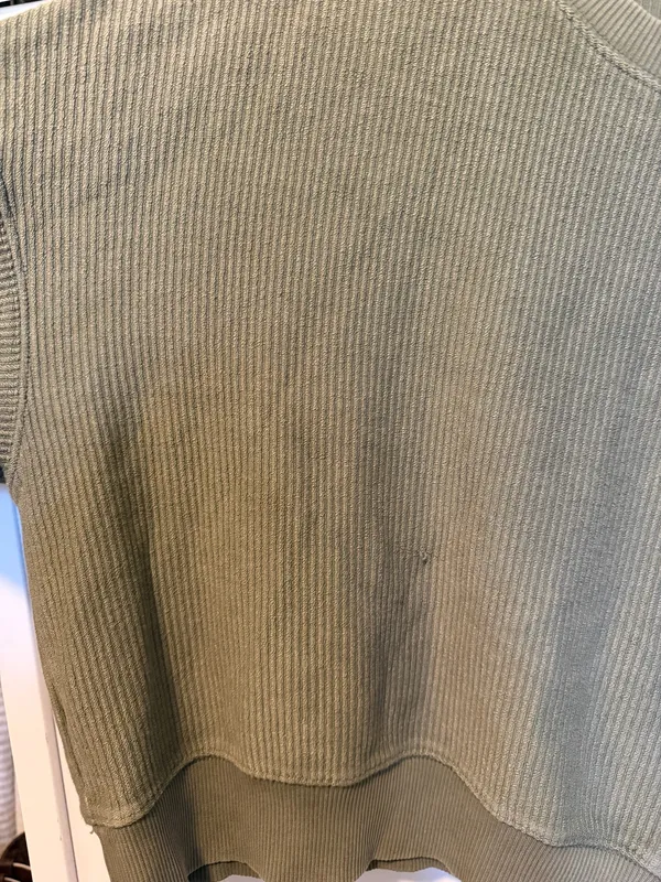 Aerie Green Cropped Ribbed Crewneck Sweater - Image 6