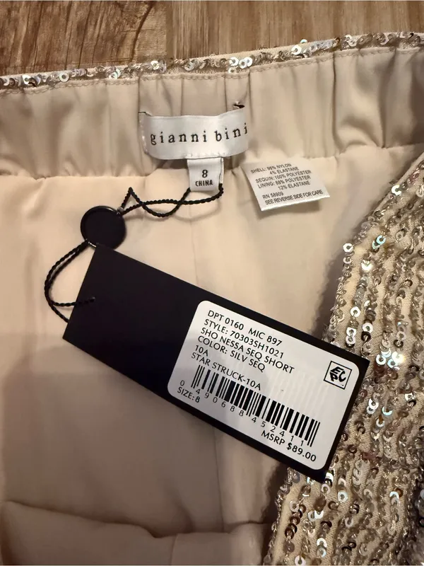 Gianni Bini Nessa Sequin Short - Image 3