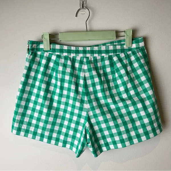 Draper James Green Checkered Gingham Women Shorts - Image 2