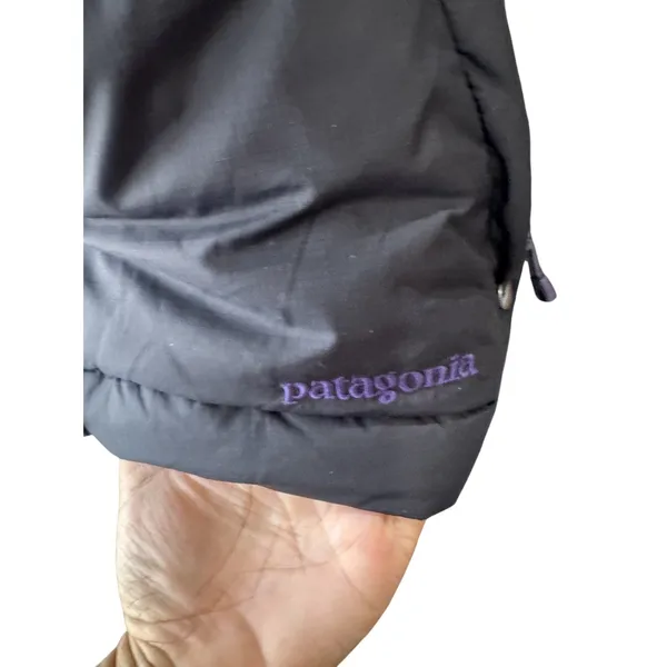 Patagonia Rubicon Down Jacket Womens sz XS Navy blue RECCO Ski Snow Puffer Coat - Image 7