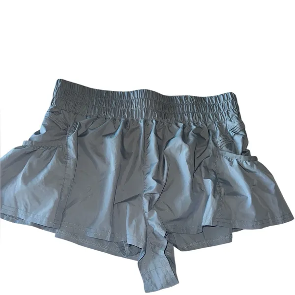 NWOT FP Movement X F P Women's Get Your Flirt On Shorts In Sage Stone - Image 9