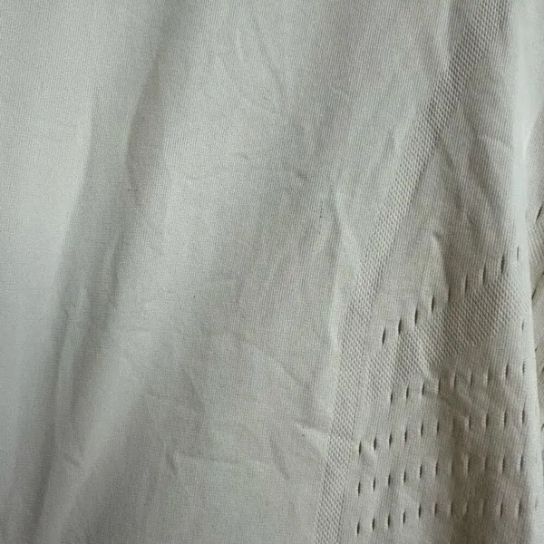 Lululemon Time Warp Short Sleeve Ghost Cream Tan Seamless Size 4? small? Laser - Image 3