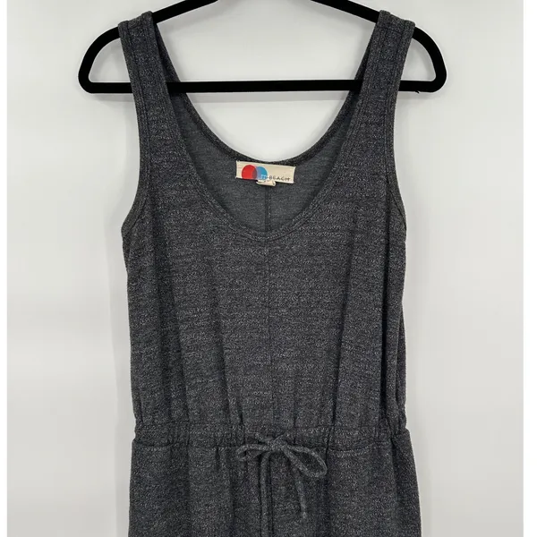 Free People‎ FP Beach Womens Gray Knit Sleeveless Jumpsuit Size Small OB491703 - Image 4