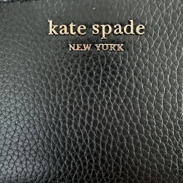 Kate Spade Black Pebbled Leather Zip Slim Bifold‎ Wallet K5613 NWT Gift Classic - Image 2