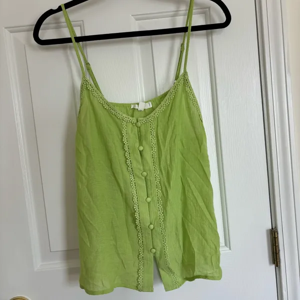 MINE boutique tank lace cami Green Size L - Image 13