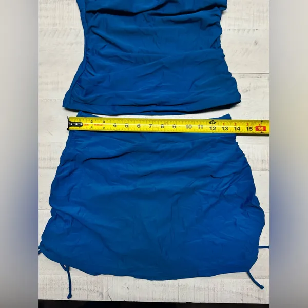B2prity Tankini Slimming Tummy Control Bathing Suit Drawstring with Skirt - Image 3