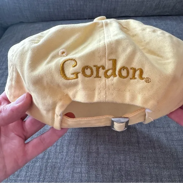 Vintage 90’s Y2K style Yellow Gordon 24 NASCAR racing hat OS adjustable - Image 3