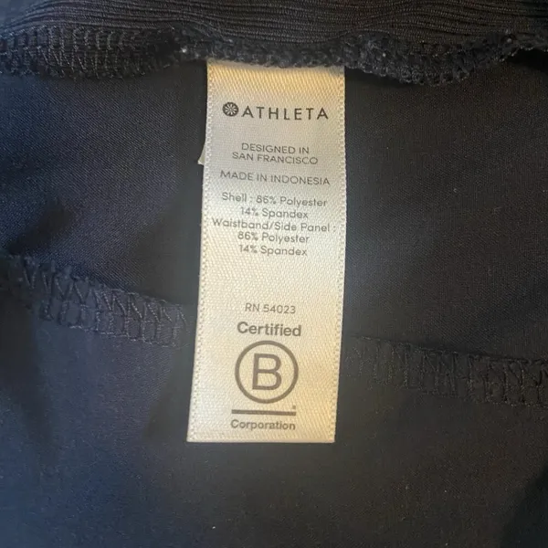 ATHLETA‎ Brooklyn Ankle Pants Black Pull On Women’s Size 4 Sporty Athleisure Run - Image 8