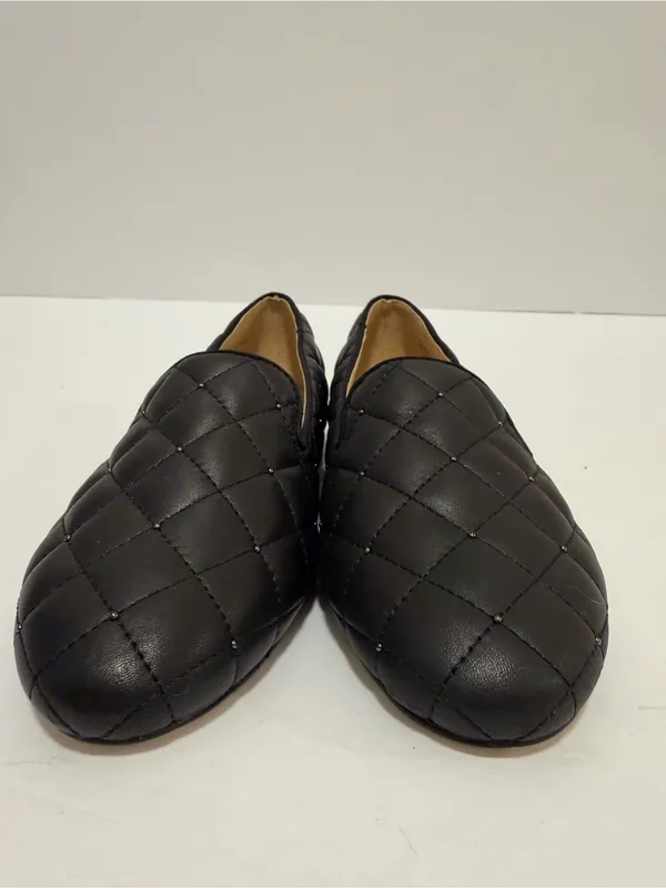 TALBOTS Ryan Stud Quilted Loafer Black Size 9 - Image 5