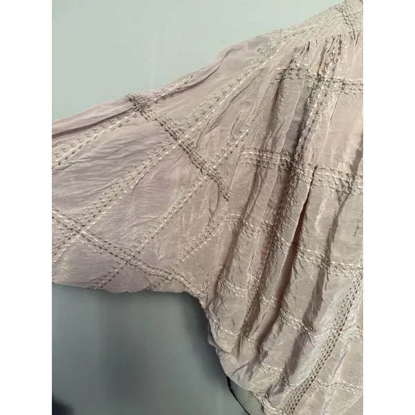 Anthropologie Sarabeth Textured Buttondown Easy Going Fit Shirt Top Size‎ Xs - Image 3