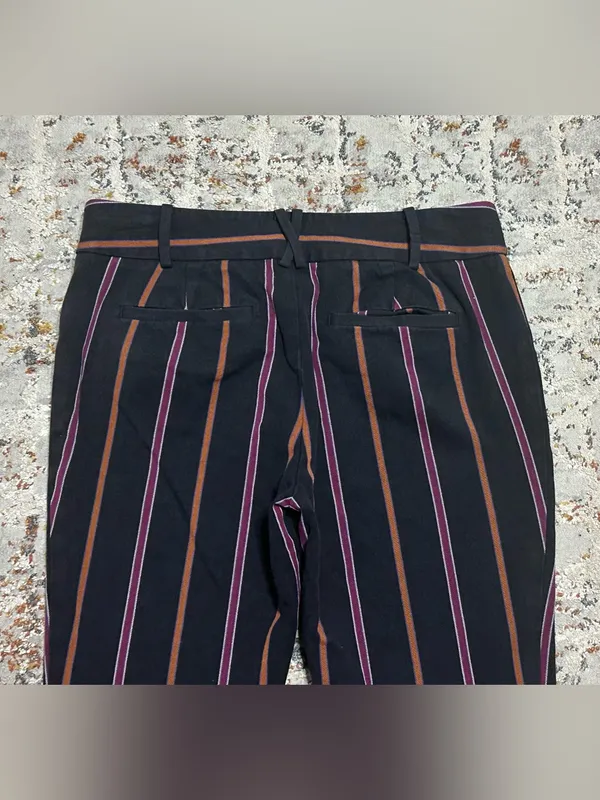 Anthropologie The Essential Slim Striped Pants size 6 - Image 3