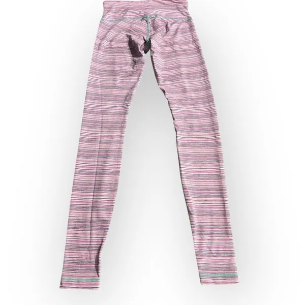 Lululemon Wunder Under Crop III Leggings Women's 6 Luxtreme Menthol Pink Green - Image 4